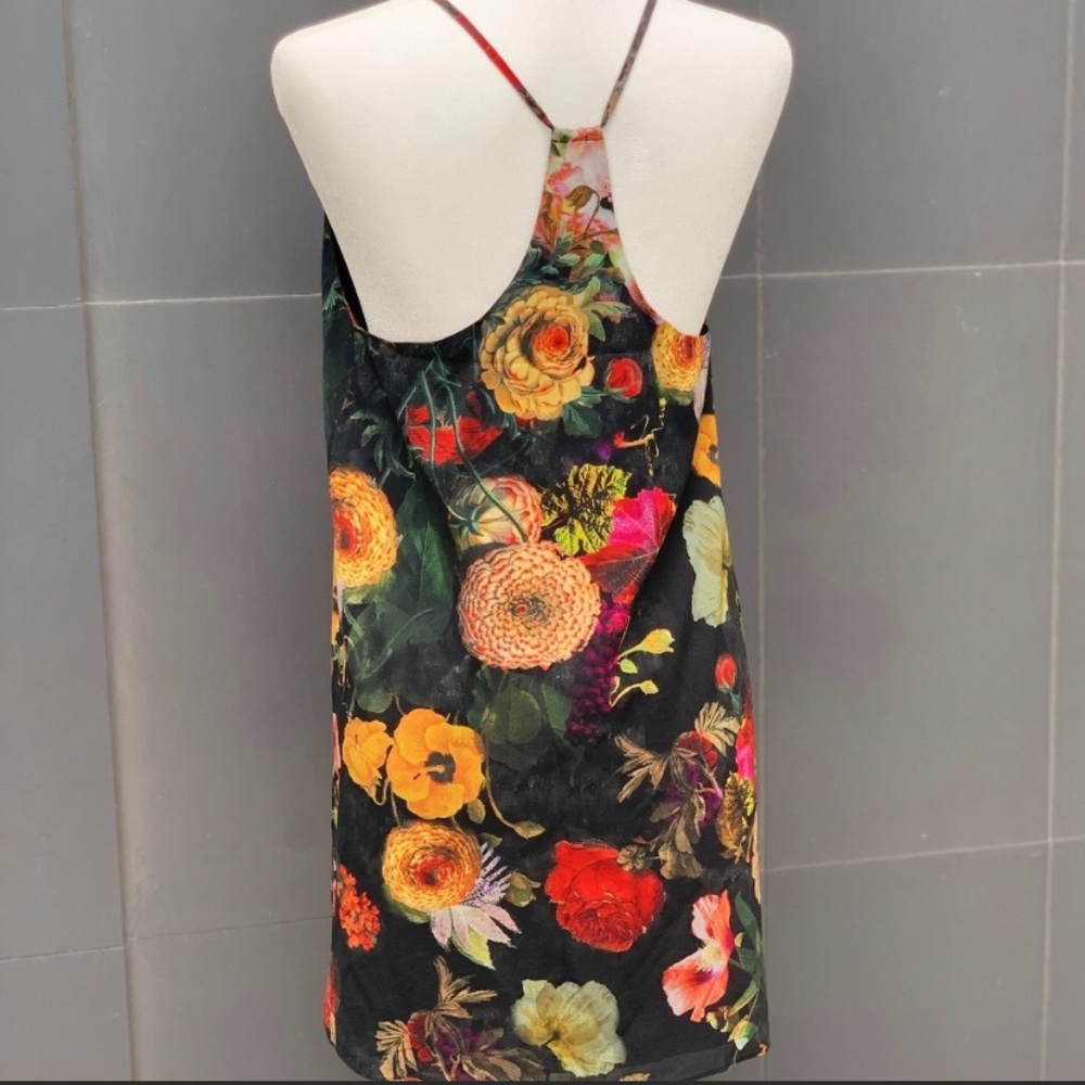 🌺 Alice and Olivia Silk Moody Floral Dress 🌺 - Picture 3 of 6
